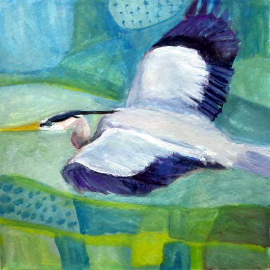 No. 100: Flight of the Great Blue Heron