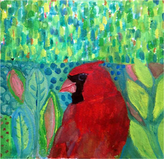 No. 87: Cardinal In the Green