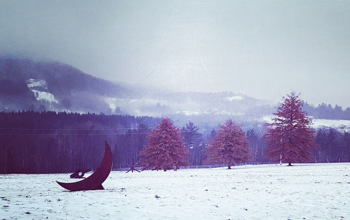 Kirby, VT, sculpture of Favid tanych