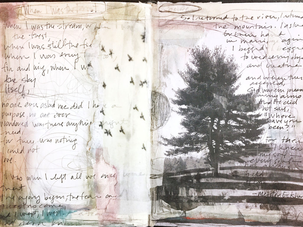 visual journal page by bridgett guerzon mills