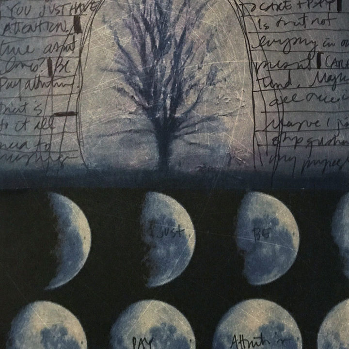 journaling: tree and moon phases