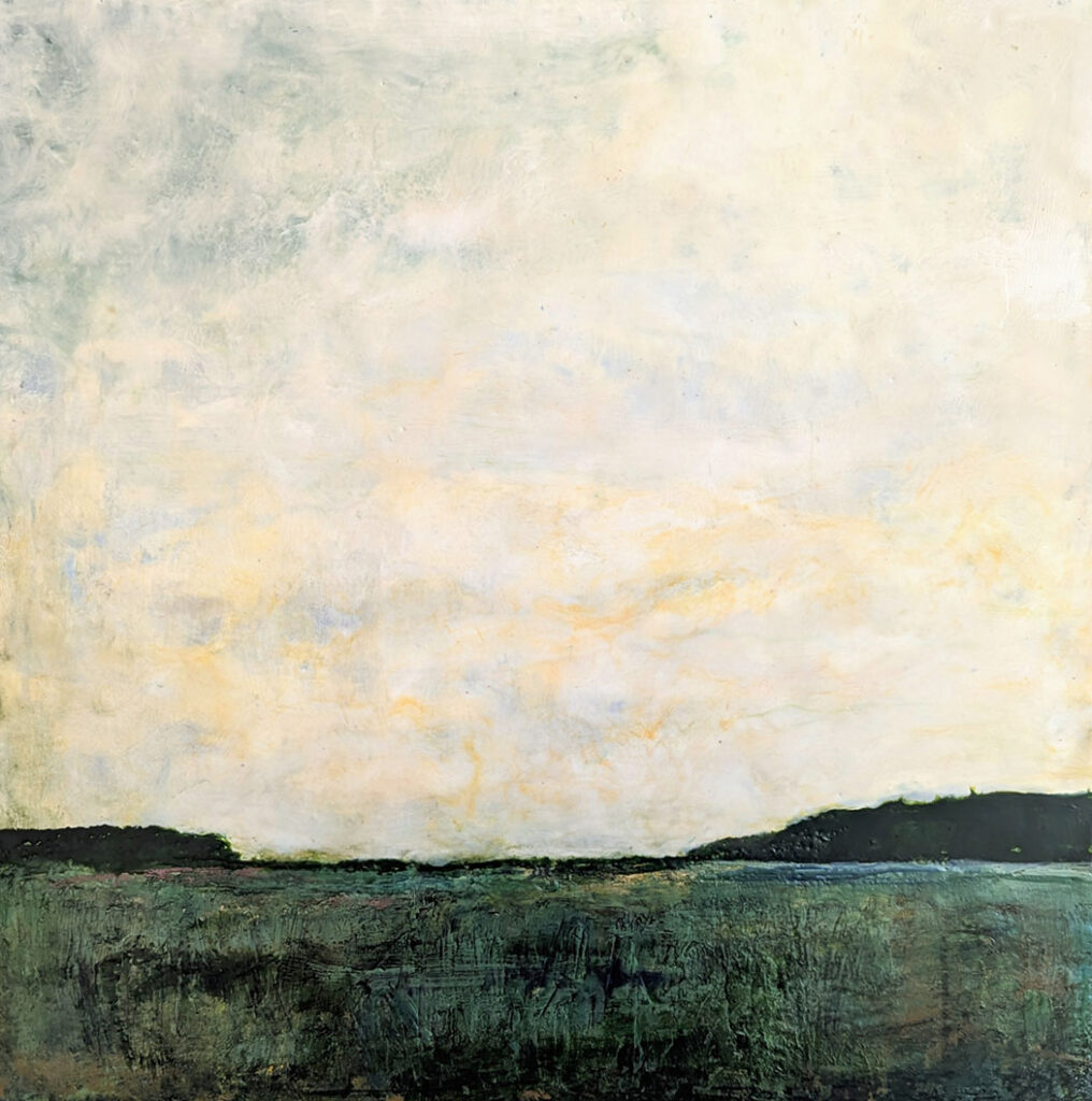 Space to Breathe is an encuastic landscape painting by BRidgette Guerzon Mills