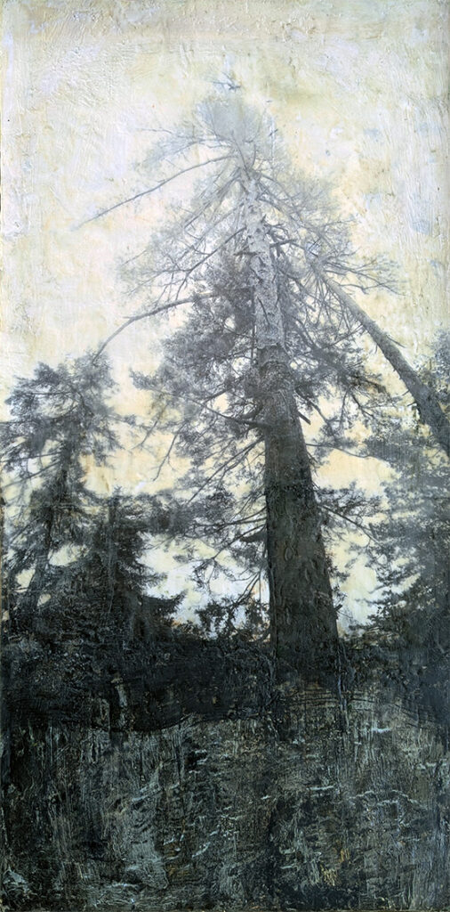 Trust is an encaustic mixed media painting by Bridgette Guerzon Mills