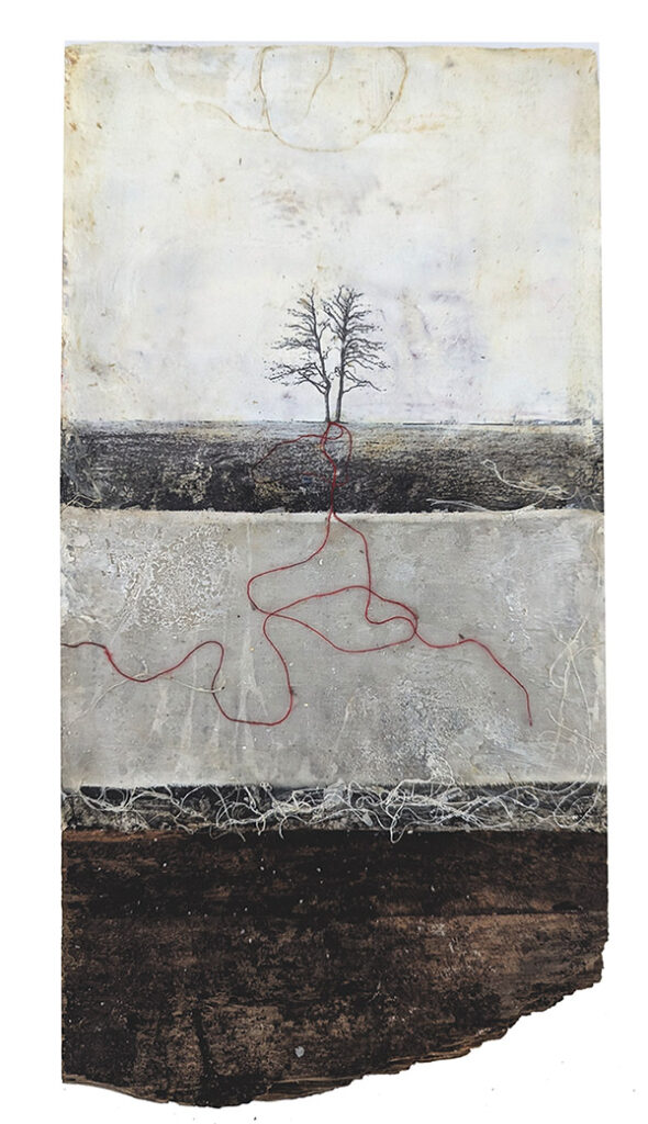 We Made A Life Together, encaustic mixed media by Bridgette Guerzon Mills