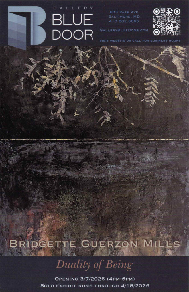 Exhibition postcard for Gallery Blue Door Show "Duality of Being"