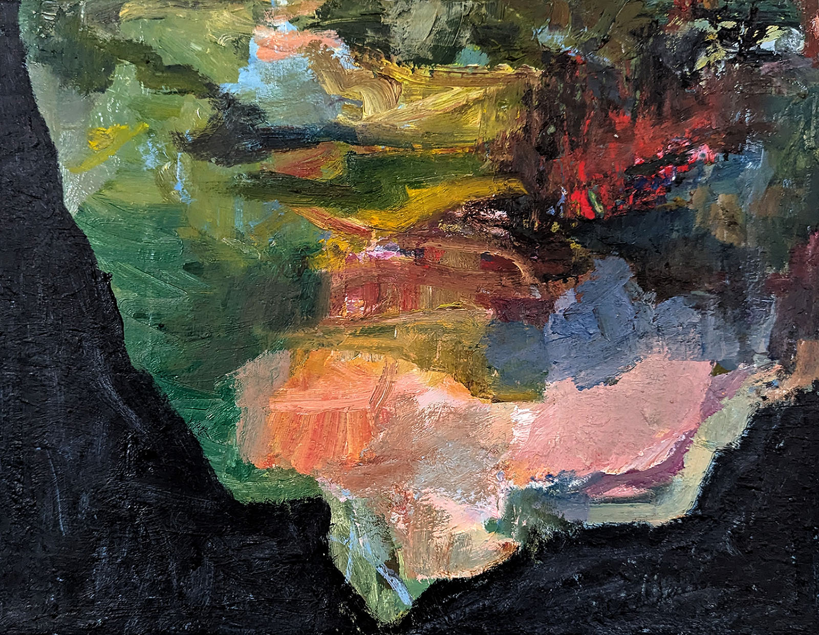 Thought Bubble is an oil painting by Bridgette Guerzon Mills.