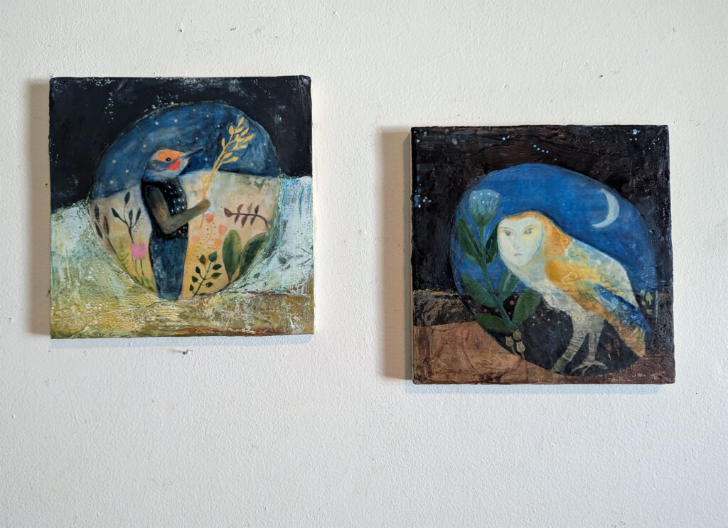 encaustic mixed media by Bridgette Guerzon Mills